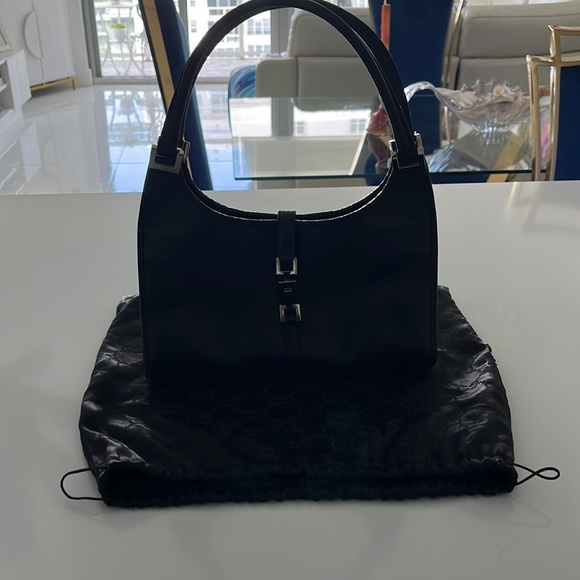 GUCCI Authentic Vintage Jackie Bardot Hobo Black Leather. - Picture 17 of 17